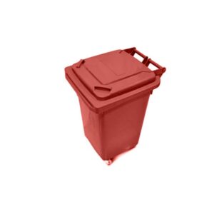 Plastic Garbage Bin  70LTR  RED