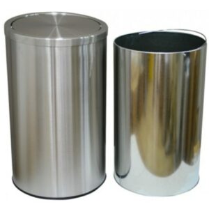 Stainless Steel Dustbin Flip Top Swing Type 50L 20050