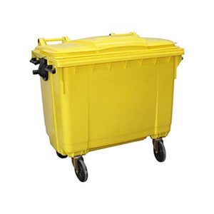 Heavy Duty Outdoor Garbage Bin  1100LTR  Yellow