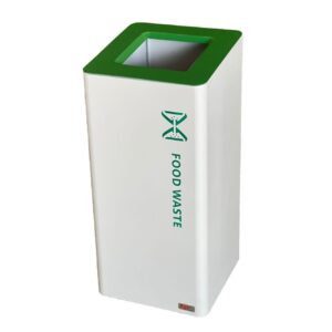 Recycle Bins Steel with Galvanized inner 70 Liter Green