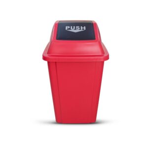 Quadrate Garbage Bin  60LTR  RED