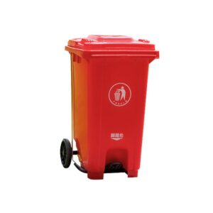 Plastic Garbage Bin  120LTR  RED