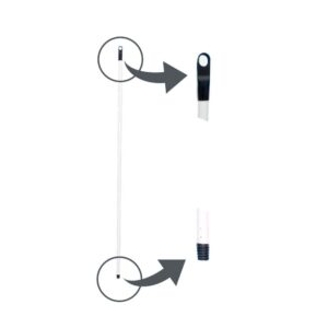 Metal Handle | Screw-Thread | 130 cm