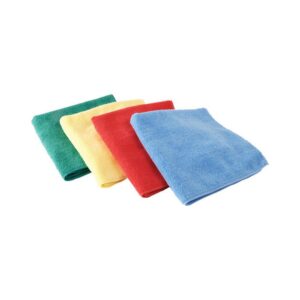 Microfiber Towels | 40 x 40 cm | YELLOW, BLUE, GREEN & RED
