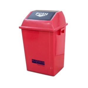Quadrate Garbage Bin  40LTR  RED