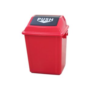 Quadrate Garbage Bin  25LTR  RED
