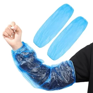 Pe Disposable Sleeves Blue