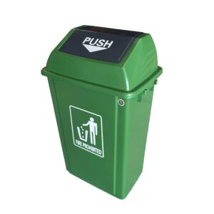 Quadrate Garbage Bin Green -60 Liter