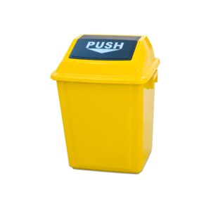 Quadrate Garbage Bin  25 LTR  YELLOW