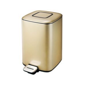 Stainless Steel Square & Gold Coating Bin 20 Liters