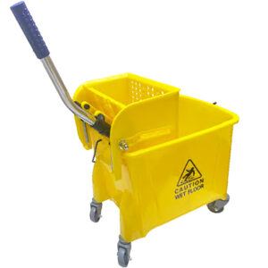 MOP BUCKET 20 LTR YELLOW PL WHEEL