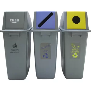 Recycle Bin 3 Pcs Set 58l -set