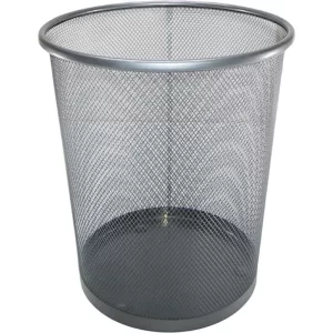 Office Dustbin With Silver Metal Mesh 9 L  52331