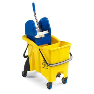 Double Split Bucket Mop Trolley 30LTR YELLOW