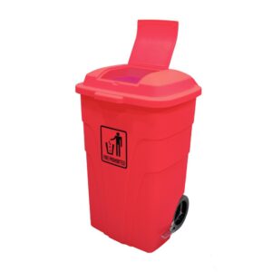 Plastic Trash Bin  120LTR  RED