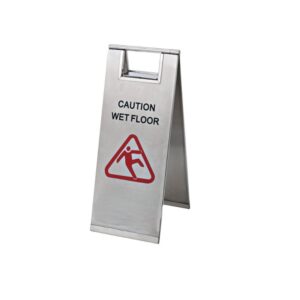 Stainless Steel Caution Wet Sign Board