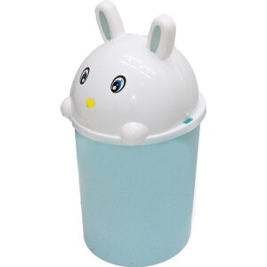 Plastic Dustbin For Home Teddy Bear Design Waste basket Desktop Trash Can
