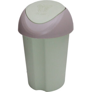 Trash Can With Swing-Top Lid, Plastic Garbage bin For Office, Bedroom, Dorm Room