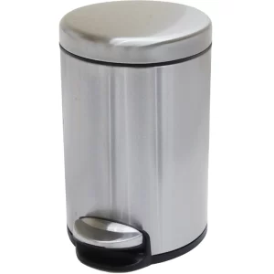 Stainless Steel Soft Close Lid  Pedal Dustbin Steel, Java, 6L, 12L, 20L, 30L