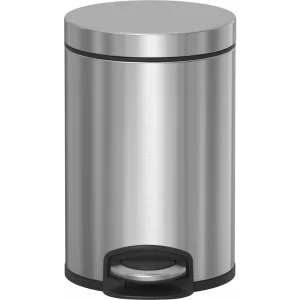 Stainless Steel Soft Close Lid  Pedal Dustbin Steel, Java, 3L, 5L, 8L, 12L, 20L, 30L