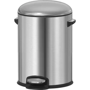 Stainless Steel Soft Close Lid  Pedal Dustbin Steel, Java, 5L, 12L, 20L,