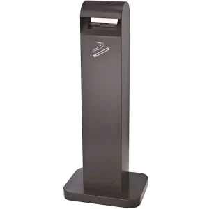 Metal Ash Tray Commercial Outdoor Standing Ashtray 4 Liter Black, For Shopping Malls, Hotel