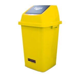 Quadrate Garbage Bin  100LTR  YELLOW