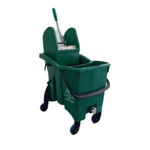 Double Split Bucket Mop Trolley 30LTR GREEN