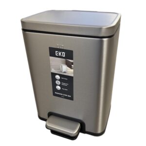 Stainless Steel Pedal Trash Bin, 8 Liters, Silver