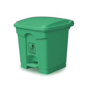 Plastic Garbage Bin  30 LTR  GREEN
