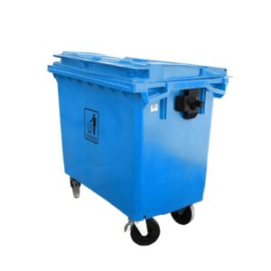 Heavy Duty Outdoor Garbage Bin  660LTR  BLUE