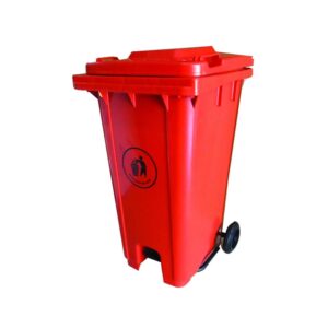 Modern Garbage Bin  240LTR  RED