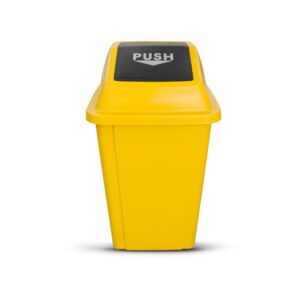 Quadrate Garbage Bin  60LTR  YELLOW