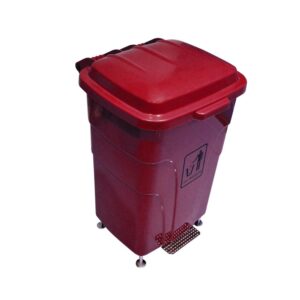 Plastic Garbage Bin  70LTR  RED