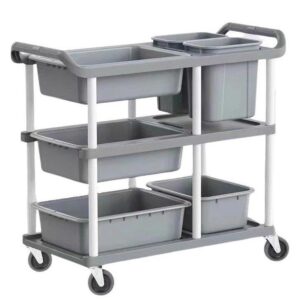 Heavy duty Multi functional Plastic Restaurant Service Trolley