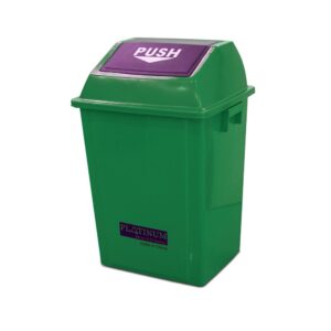 Quadrate Garbage Bin  40LTR  GREEN