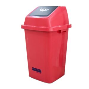 Quadrate Garbage Bin  100LTR  RED