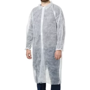 Pe Visitor Coat W / Collar White