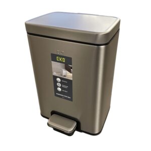 Stainless Steel Pedal Trash Bin, 6 Liters, Silver