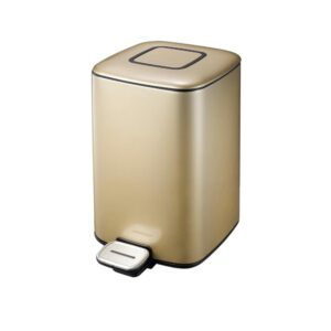 Stainless Steel Square & Gold Coating Bin 9 Liters