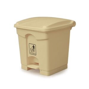Plastic Garbage Bin  30 LTR  BEIGE